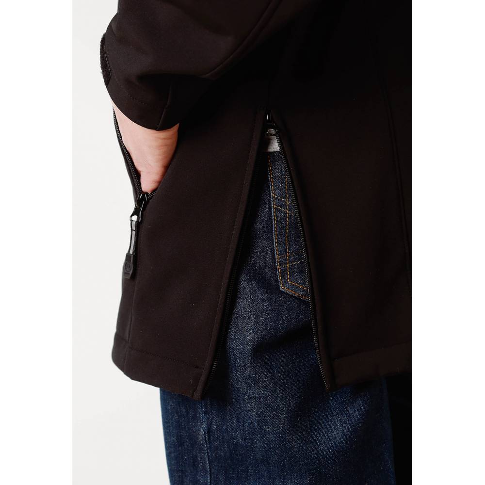 Roper Mens Black Polyester Softshell Barn Jacket